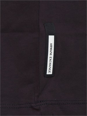 T-shirt Armani Exchange uomo in cotone blu in UOMO