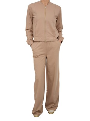 Tuta sportiva Liu Jo donna in cotone elasticizzato cammello in DONNA
