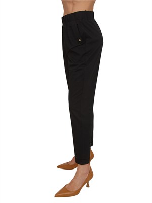Pantaloni Liu Jo donna in tessuto nero in DONNA