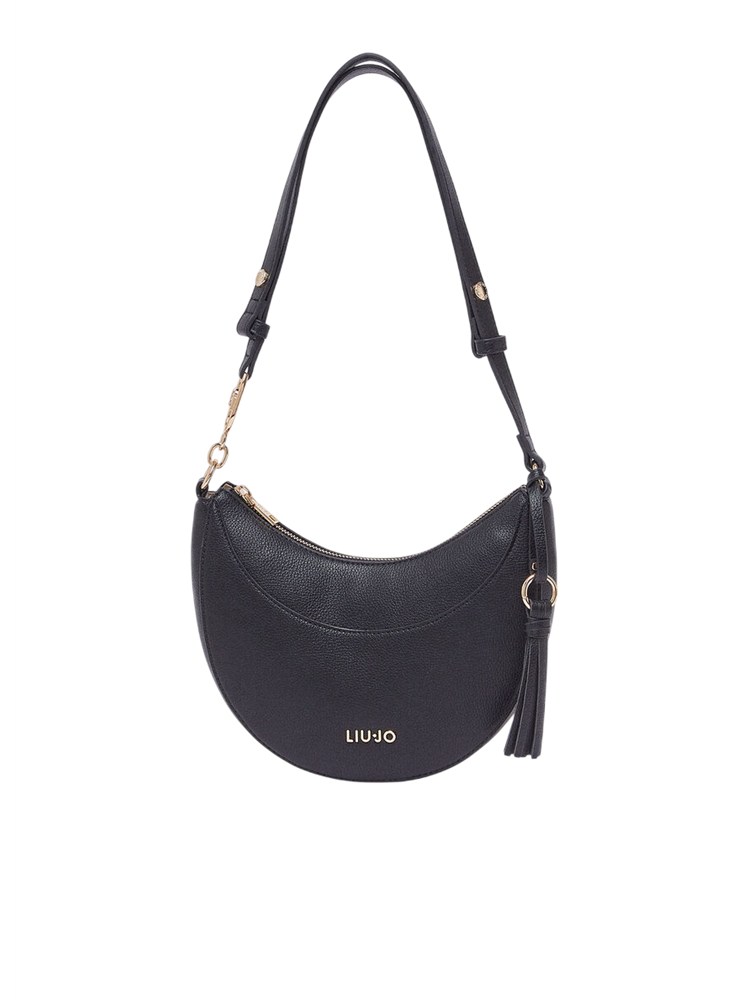 Borsa hobo media Liu Jo in ecopelle nera