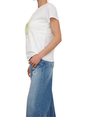TWIN-SET T-shirt Twinset in cotone bianco con stampa in DONNA