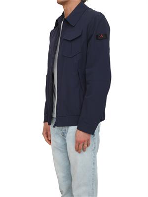 Giubbino Peuterey uomo in tela tecnica di nylon blu in UOMO