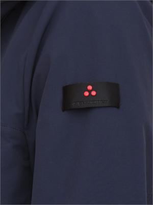 Giubbino Peuterey uomo in nylon stretch ritorto blu in UOMO