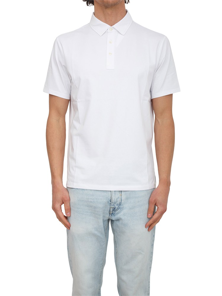 Polo Peuterey uomo in misto cotone bianco