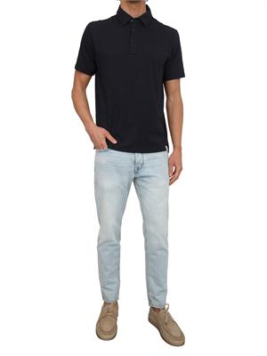 Polo Peuterey uomo in misto cotone blu in UOMO