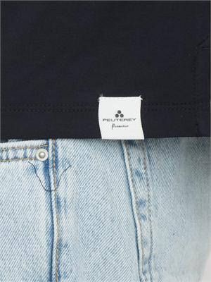 Polo Peuterey uomo in misto cotone blu in UOMO