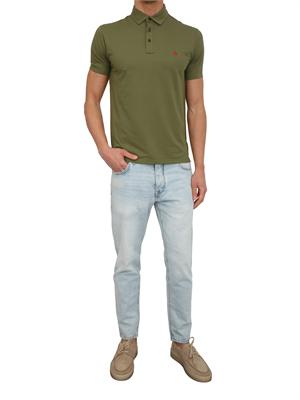 Polo Peuterey uomo in cotone verde in UOMO