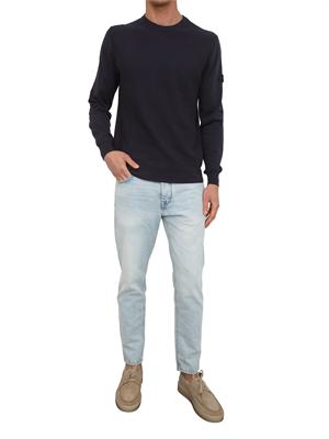 Maglia Peuterey uomo in cotone blu in UOMO