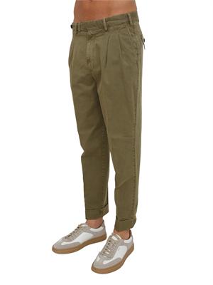 Pantaloni PT Torino chino in cotone verde in UOMO