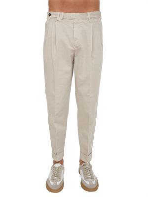 Pantaloni PT Torino chino in cotone beige in UOMO