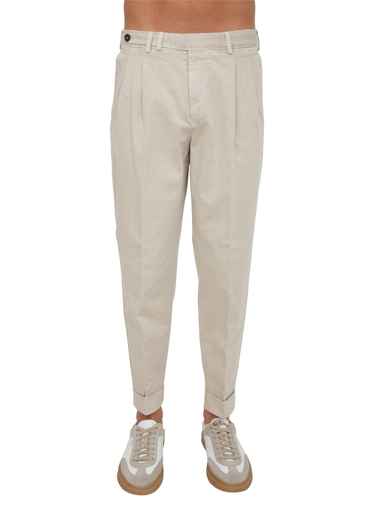 Pantaloni PT Torino chino in cotone beige