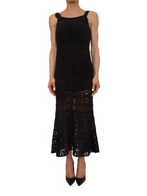Abito Juncus Pinko in crochet nero con sottoveste in DONNA