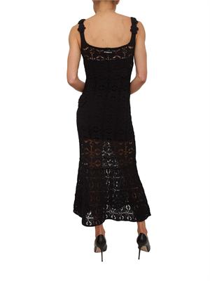 Abito Juncus Pinko in crochet nero con sottoveste in DONNA