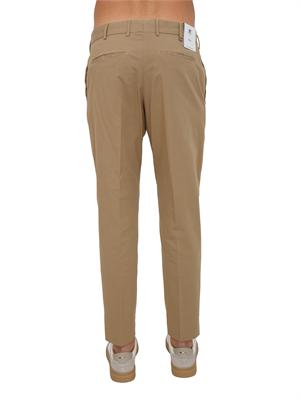 Pantaloni PT Torino in gabardina di cotone beige in UOMO