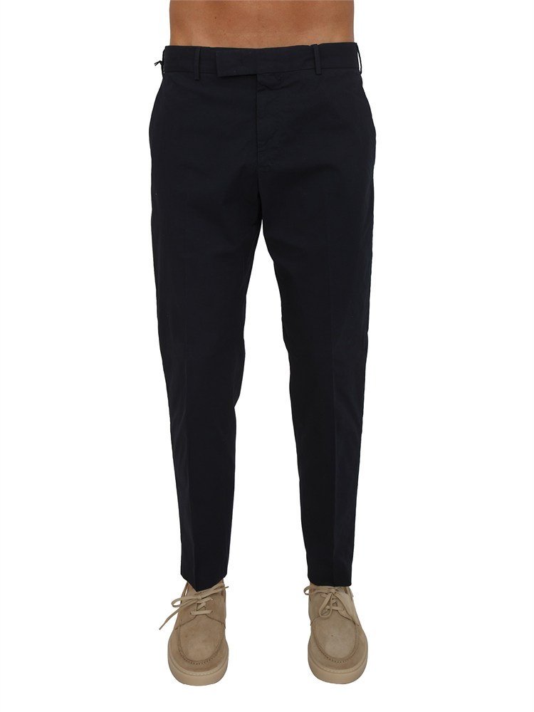 Pantaloni PT Torino in gabardina di cotone blu
