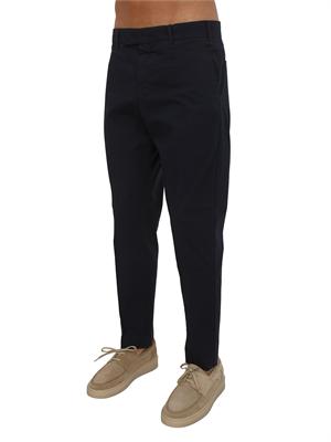 Pantaloni PT Torino in gabardina di cotone blu in UOMO