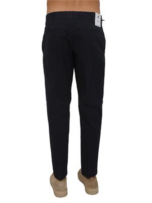 Pantaloni PT Torino in gabardina di cotone blu in UOMO