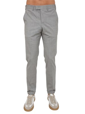 Pantaloni grigi PT Torino in lana stretch in UOMO