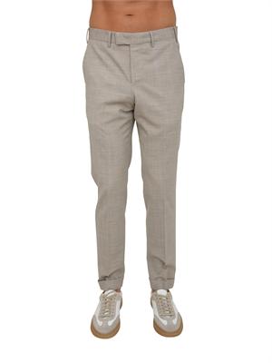 Pantaloni PT Torino in lana stretch beige in UOMO