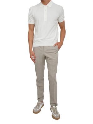 Pantaloni PT Torino in lana stretch beige in UOMO