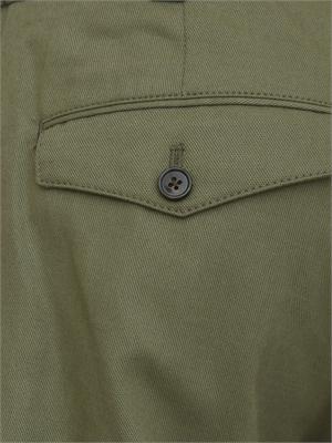 Pantaloni verdi PT Torino in cotone e seta in UOMO