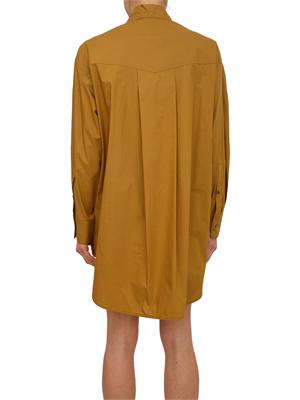 Abito Alife Pinko in popeline marrone senape in DONNA