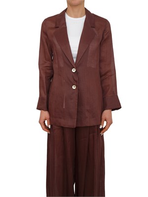 Giacca monopetto MLLClasse Marella in ramiÉ marrone in DONNA