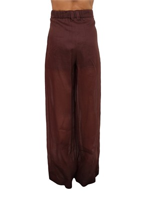 Pantalone MLLAereo di Marella in ramiÉ marrone in DONNA