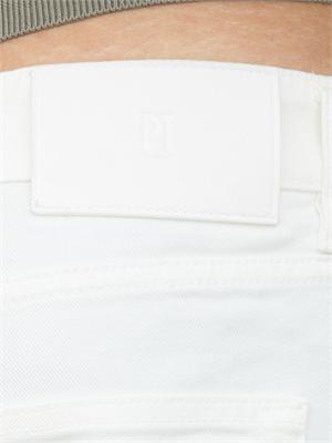 Jeans bianco PT Torino in bull stretch di cotone in UOMO