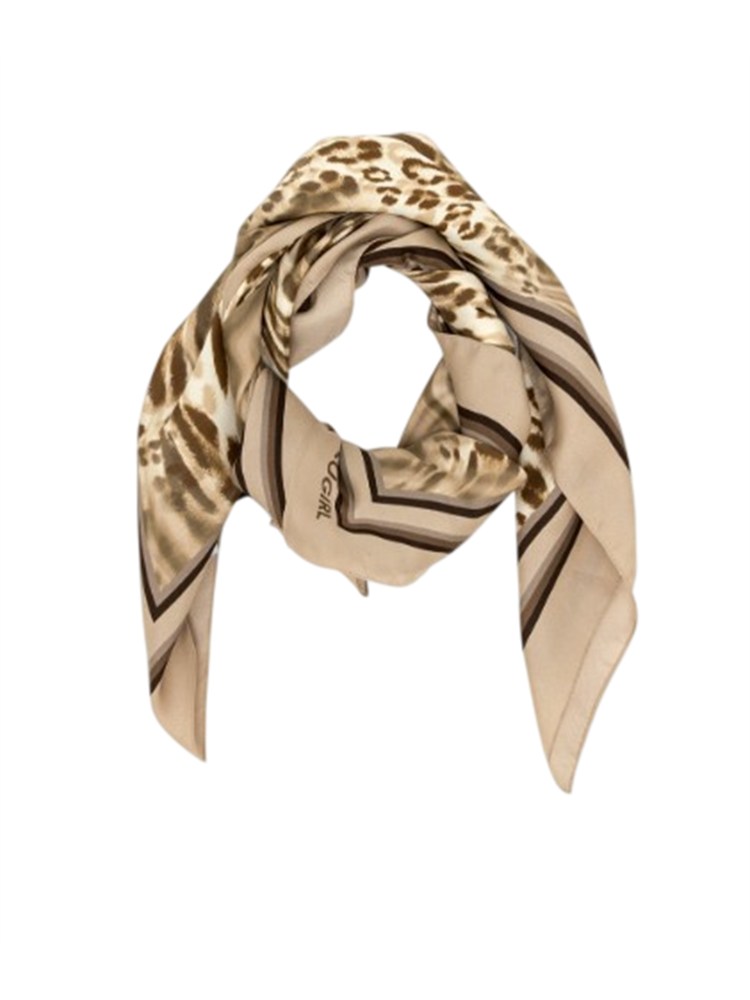 Foulard Blugirl in viscosa e seta animalier leopardo