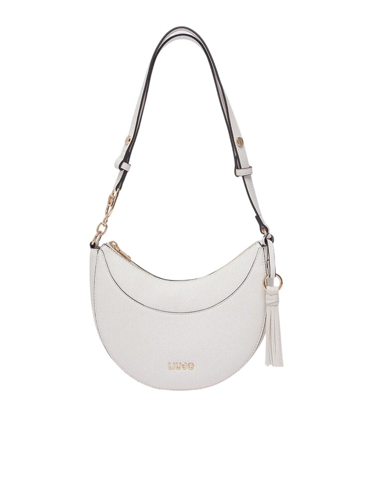 Borsa hobo media Liu Jo in ecopelle avorio