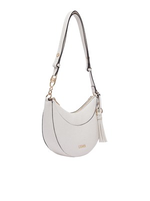 Borsa hobo media Liu Jo in ecopelle avorio in DONNA