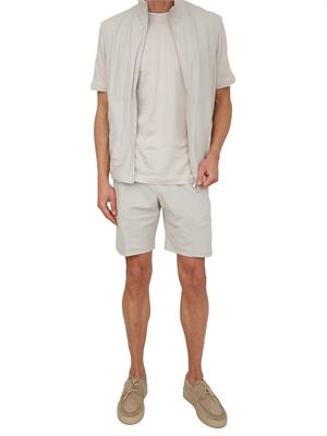 Bermuda Eleventy uomo in tessuto tecnico grigio avorio in UOMO