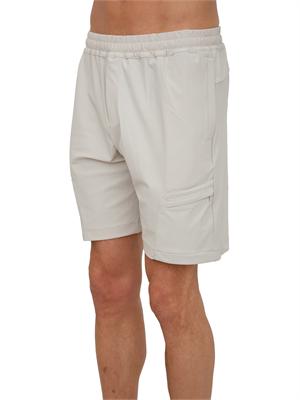 Bermuda Eleventy uomo in tessuto tecnico grigio avorio in UOMO