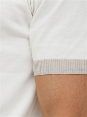 Maglia maniche corte Eleventy uomo in cotone panna in UOMO