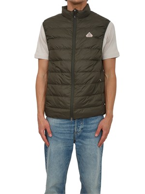 Gilet Guzet Pyrenex uomo in piuma d'oca e tessuto tecnico verde in UOMO
