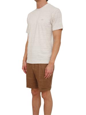 T-shirt Liu Jo uomo misto cotone beige lavorata in UOMO