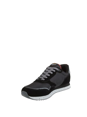 Sneakers nere Aeronautica Militare in mesh e suede in UOMO