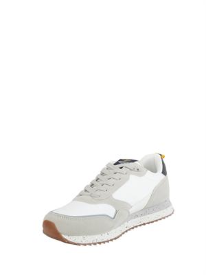 Sneakers bianche Aeronautica Militare in mesh e suede in UOMO