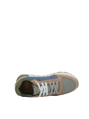 Sneakers verdi Aeronautica Militare in mesh e suede in UOMO