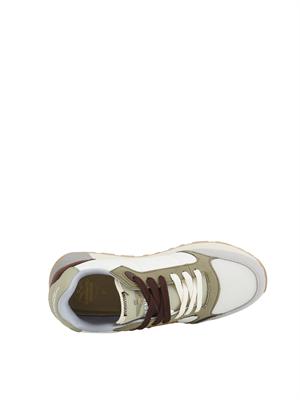 Sneakers avorio Aeronautica Militare in mesh e suede in UOMO