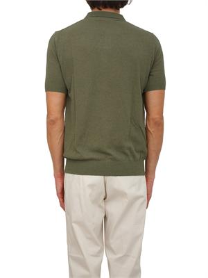 Polo Aiace Galassi in maglia verde effetto spugna in UOMO