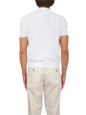 Polo Aiace Galassi in maglia di cotone bianca in UOMO