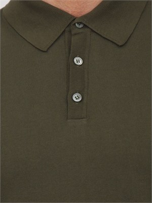 Polo Aiace Galassi in maglia di cotone verde in UOMO