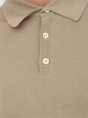 Polo Aiace Galassi in maglia di cotone beige in UOMO