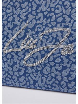 Borsa tote grande Liu Jo donna in demin animalier in tono in DONNA