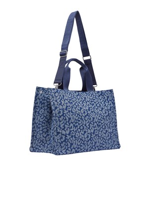 Borsa tote grande Liu Jo donna in demin animalier in tono in DONNA