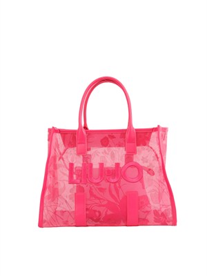Borsa shopping Liu Jo fuxia semitrasparente in DONNA