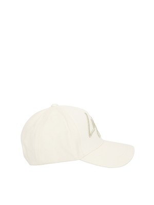 Cappello avorio Liu Jo in canvas con logo in DONNA