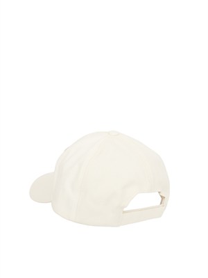 Cappello avorio Liu Jo in canvas con logo in DONNA